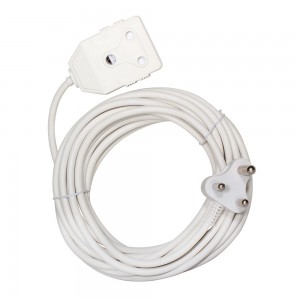 Extension Cord White 1.50mm 10m Double