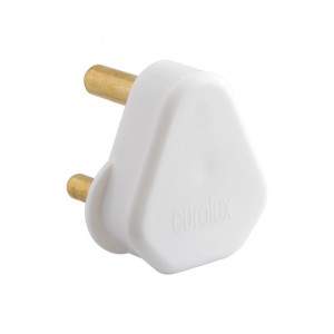 Plug Top White Nylon 16A 3 Pin Hollow Pin