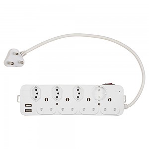 8 Way Multi Plug With USB 2.1A USB C and OLD USB