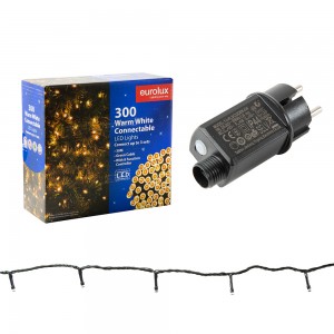 300 LED String Light 30M Connectable Warm White