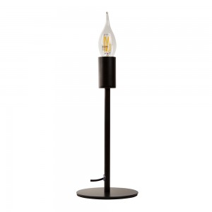 Table Lamp Black E14 1x40w Base Only