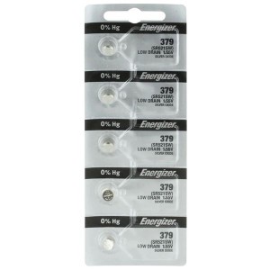 Energizer 379 Silver Oxdide Watch Battery Strip 5