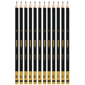 Kores Graphitos Different Grades Set of 12 Pencils