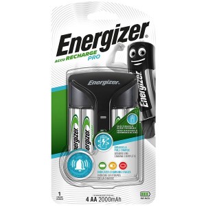 Energizer Pro Charger + 4x NiMH AA 2000mAh Batteries