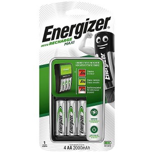 Energizer Maxi Charger + 4x NiMH AA 2000mAh Batteries