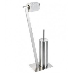 Wenko - Freestanding Toilet Brush - Lirio - Stainless Steel Matt