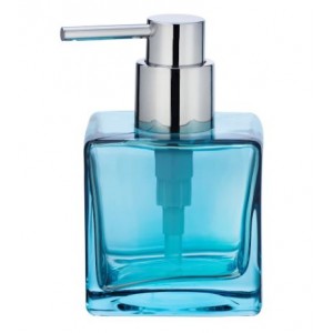 Wenko Soap Dispenser - Lavit Range - Glass - Transparent Blue