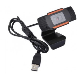 Tuff-Luv 720p HD USB 2.0 Webcam &amp; Screen Clip Noise-Reducing Microphone - Black