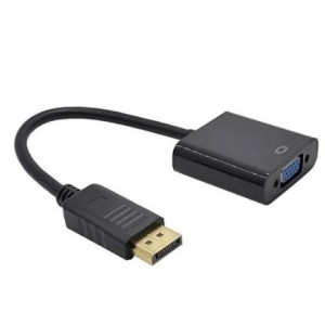 Tuff-Luv Display Port (Male) HD to VGA (Female) Adaper - Black