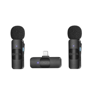 Boya BY-V2 Ultra-compact 2.4GHz Wireless Microphone System for Lightning Devices