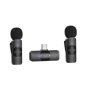 Boya BY-V20 Ultra-compact 2.4GHz Wireless Microphone System for USB-C Devices