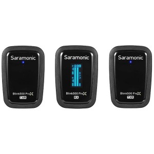 Saramonic Blink500 ProX B2R (TXR+TXR+RX) 2.4GHz Dual-Channel Wireless Microphone System with Built-in Recorder