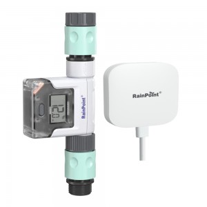 RainPoint Smart Wireless Wi-Fi Water Flow Meter + Wi-Fi Hub