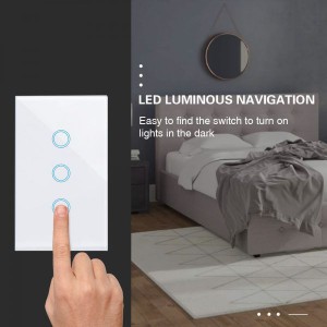 EACHEN Wifi Smart Light Switch (REQUIRES A NEUTRAL) - 3 Gang