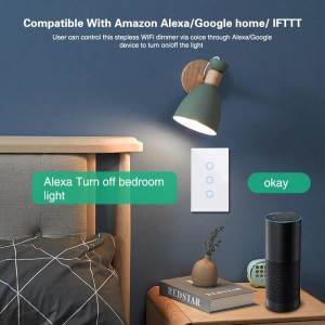 EACHEN Wifi Smart Light Switch (REQUIRES A NEUTRAL) - 3 Gang