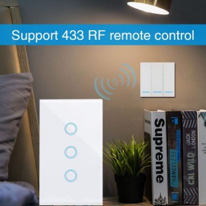 EACHEN Wifi Smart Light Switch (REQUIRES A NEUTRAL) - 3 Gang