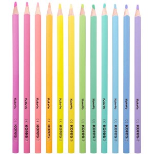Kores Kolores Pastel 12 Colouring Pencils