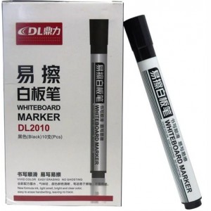 DLOffice Whiteboard Marker - Black - 10 pack
