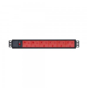 1.5U Dedicated 6-Way PDU with Switch