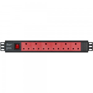 LinkQnet 6-Port Dedicated SA 3-Pin | Rackmounted Metal Multiplug PDU