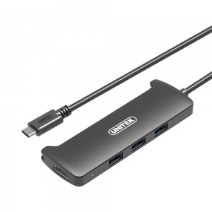 Unitek V300A | USB3.0 Type-C to 3-Port USB Hub with HDMI Converter