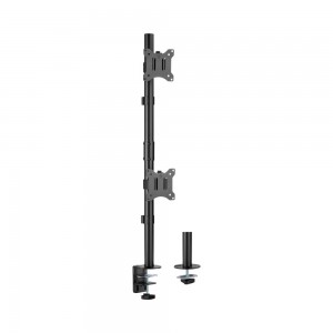 LinkQnet LDT57-C02V | 17-32" Dual Screen Vertical Pole Mount Desk Bracket