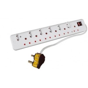 Ellies 12 Way Multi Plug with High Surge Protection