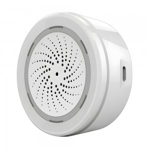 Tuya Wi-Fi Siren Alarm (USB Powered) - Loud Alerts for Enhanced Security (Siren + Temperature &amp; Humidity Sensor)