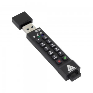 Apricorn Aegis Secure Key 3 NX Flash Drive (64GB) - USB 3.0 / FIPS Validated / Black