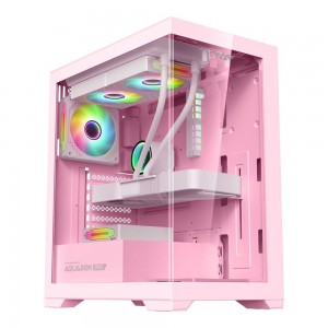 Armaggeddon Aquaron Pro ATX Gaming Case - Pink