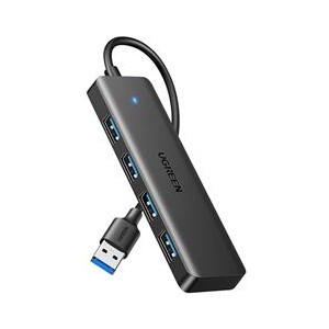 UGreen 25851 USB-A 3.0 Male to USB-A Female 4-Port Hub - Black