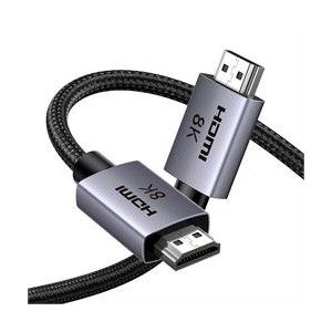 UGreen 35376 HDMI V2.1 Male to Male 8K@60Hz 5m Braided Cable - Grey