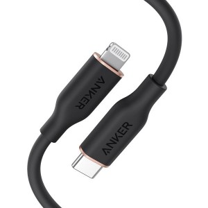 Anker PowerLine III Flow USB-C to Lightning Cable - 0.9m - Midnight Black