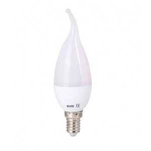 ACDC 230VAC 5W E14 Dimmable Warm White LED Flame Candle Lamp