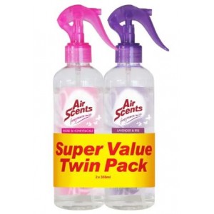 Air Scents Fragrance Mist 2 X 350ml Cotf and Jas Amb
