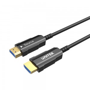 Unitek C11072BK | 50m 4K @60Hz HDMI2.0 Fibre Optic Cable