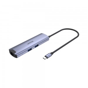 Unitek H1112F | Type-C 6-in-1 Port Replicator with 100W PD Charging