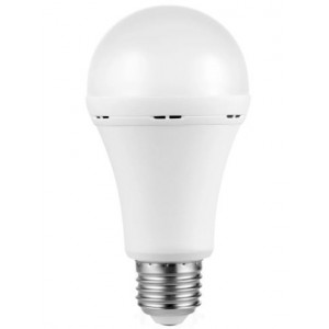 Switched 9W A60 Rechargeable E27 Cool White LED Light Bulb