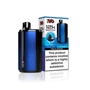 IVG 12K SWITCH - Duel Flavour - Blue Edition - Blue Razz Ice/Plum Blue Razz