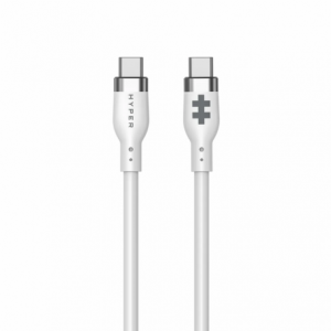 Targus HyperJuice 1m Silicone USB-C to USB-C 240W Charging Cable - White
