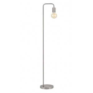 Brightstar SL410 SATIN Metal Floor Lamp with On/Off Foot Switch