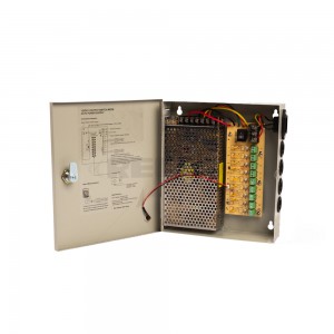 Securi-Prod PS64-2 Power Supply CCTV 9 Way Distribution Box