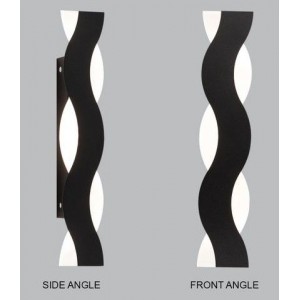 Brightstar L550 Black 10W LED Wall Bracket IP65 Outdoor Wall Light