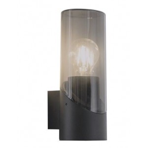Brightstar L545 Black Aluminium Fitting with Smoke Colour Plastic Cover