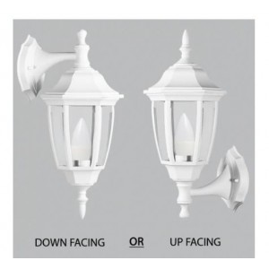 Bright Star Lighting L340 White Convertible Up or Down Facing Lantern