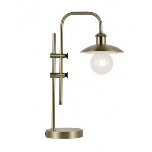 Brightstar TL673 Antique Metal Table Lamp Antique Brass