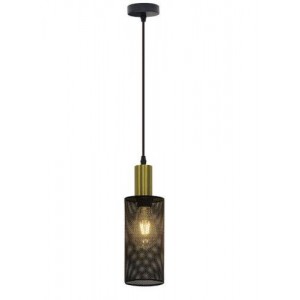 Brightstar PEN873/1 BK/GD Metal Pendant Light - Black and Gold