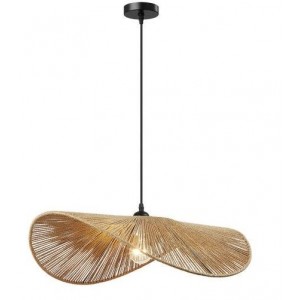 Brightstar PEN865 Natural Metal and Paper String Pendant