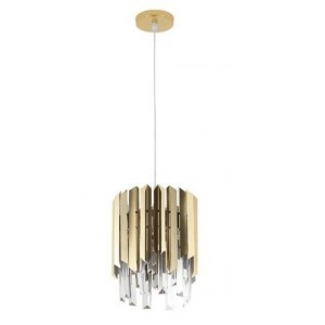 Brightstar PEN842 Gold Stainless Steel and Crystal Pendant