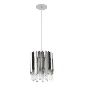 Brightstar PEN841 Chrome Stainless Steel and Crystal Pendant Polished